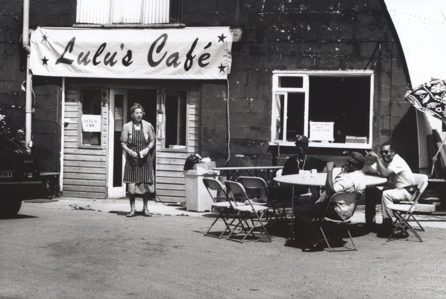 Lulu's Cafe was set up in one of the Nissen huts for the Real World recording week in 1991. Credit, Andy Caitlin